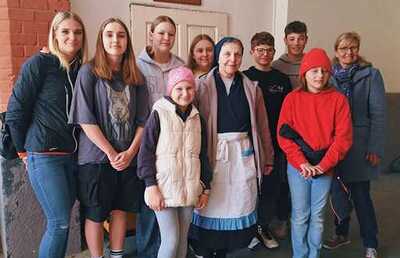 Die Firmgruppe der Pfarre Wörschach besuchte das Grazer Marienstüberl.